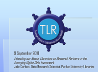 Extending Our Reach Librarians as Research Partners in the Emerging Digital Data Framework