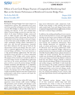 Effects of LowCycle Fatigue Fracture of Longitudinal Reinforcing Steel Bars on the Seismic Performance of Reinforced Concrete Bridge Piers Research Brief