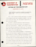 Remarks Prepared for Delivery by Secretary of Transportation John A Volpe at a Meeting with Employee Organizations