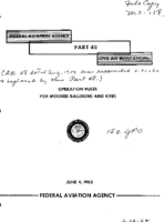 CAM 48 Operation Rules For Moored Balloons And Kites 1962