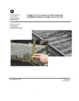 A Study of Environmental and Track Factors that Contribute to Abrasion Damage of Concrete Ties