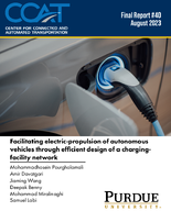 Facilitating ElectricPropulsion of Autonomous Vehicles Through Efficient Design of a ChargingFacility Network