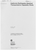 California Earthquake Residual Transportation Capability Study