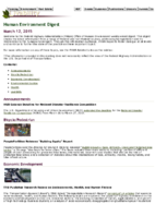 Human Environment Digest March 12 2015