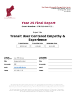 Transit User Centered Empathy  Experience