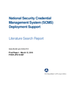 National Security Credential Management System SCMS Deployment Support  Literature Search Report