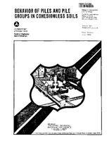 Behavior of Piles and Pile Groups in Cohesionless Soils