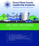 Every Place Counts Leadership Academy  transportation toolkit quick guide