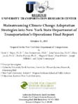 Mainstreaming Climate Change Adaptation Strategies into New York State Department of Transportations Operations