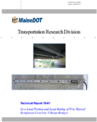 Live Load Testing and Load Rating of Five Skewed Reinforced Concrete TBeam Bridges