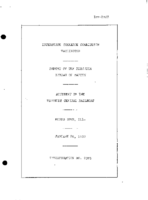 Interstate Commerce Commision Report of the Accident  Investigation Occuring on the ILLINOIS CENTRAL RAILROAD COMPANY ROBBE SPUR IL