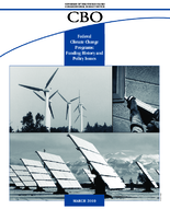 Federal Climate Change Programs Funding History and Policy Issues