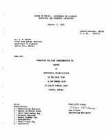 Report of Geological Investigation of Two Rock Cuts  One Tunnel Site in Carlin Canyon Elko County Nevada