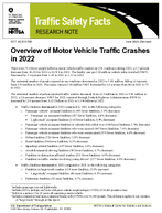 Overview of Motor Vehicle Traffic Crashes in 2022  Traffic Safety Facts  Research Note
