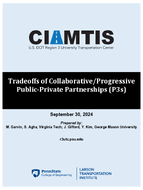 Tradeoffs of CollaborativeProgressive PublicPrivate Partnerships P3s