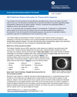 Road Weather Management Program 2024 Total Solar Eclipse Information for Transportation Agencies