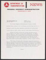 Federal Highway Administration News JulyDecember 1972