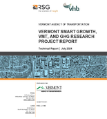 Vermont Smart Growth Vehicle Miles Traveled and Greenhouse Gas Research