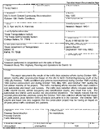 US75 North Central Expressway Reconstruction October 1991 Traffic Conditions