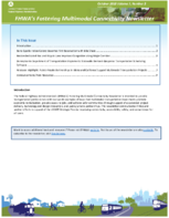 FHWAs Fostering Multimodal Connectivity Newsletter  October 2018