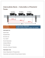 Intermediate Bents Calculation of Restraint Factor