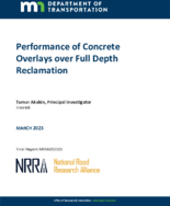 Performance of Concrete Overlays over Full Depth Reclamation