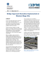 Bridge Approach Remedies Implemented at Western Mega Site