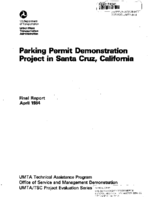 Parking Permit Demonstration Project in Santa Cruz California
