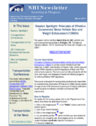Learning in Progress Improving the Performance of the Transportation Industry Through Training  March 2011