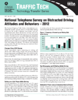 National Telephone Survey on Distracted Driving Attitudes and Behaviors  2012 Traffic Tech