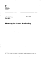 Planning for Court Monitoring