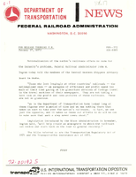 Speeches by John W Ingram Administrator Federal Railroad Administration 1972