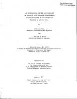 An Investigation of the Applicability of Acoustic Pulse Velocity Measurements to the Evaluation of the Quality of Concrete in Bridge Decks