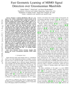 Fast Geometric Learning of MIMO Signal Detection over Grassmannian Manifolds