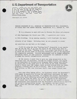 Opening Statement by US Secretary of Transportation Neil Goldschmidt at Fiscal Year 1981 Budget Briefing