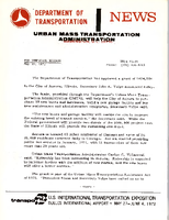 Department of Transportation News Urban Mass Transportation Administration UMTA 7235