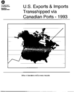 US exports and imports transshipped via Canadian ports 1993