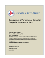 Development of Performance Curves for Composite Pavements in PMS