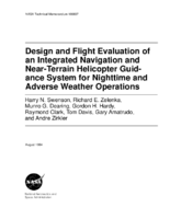 Design and Flight Evaluation of an Integrated Navigation and NearTerrain Helicopter Guidance System for Nighttime and Adverse Weather Operations