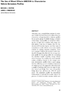 The Use of Mixed Effects ANCOVA to Characterize Vehicle Emission Profiles