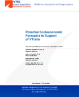 Potential Socioeconomic Forecasts in Support of VTrans