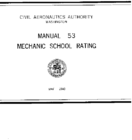 CAM 53 Mechanic School Certificates 1940