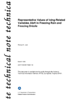 Representative Values of IcingRelated Variables Aloft in Freezing Rain and Freezing Drizzle