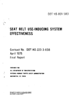Seat Belt UseInducing System Effectiveness