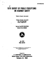 1979 Survey of Public Perceptions on Highway Safety