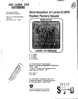 Determination of LORANCGPS Human Factors Issues