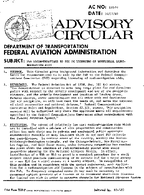AC 17010 FAA Recommendations to FCC on Licensing of Nonfederal RadioNavigation Aids