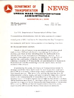 Department of Transportation News Urban Mass Transportation Administration UMTA 7372
