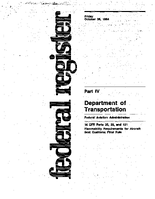 PART 121 AMENDMENTS 121184