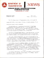 Department of Transportation News Urban Mass Transportation Administration UMTA 7283